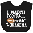 thumbnail image 3 of Inktastic I Watch Football with My Grandma Boys Baby Bib, 3 of 4