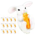 thumbnail image 1 of 20pcs Cartoon Miniature Rabbit Figurines Resin DIY Bunny Decorations for Lawn Landscape, 1 of 8