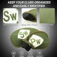 thumbnail image 4 of FINGER TEN Golf Iron Head Covers Value 8/11/12 Piece Set, Synthetic Leather Deluxe Club Headcover, Universal Fit Main Iron Clubs Gift Set, 4 of 7