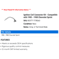 thumbnail image 2 of Ignition Coil Connector Kit - Compatible with 1985 - 1988 Chevy Sprint 1986 1987, 2 of 2