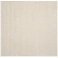thumbnail image 3 of SAFAVIEH Arizona Cady Solid Shag Area Rug, Cream, 6'7" x 6'7" Square, 3 of 10