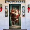 thumbnail image 4 of Holiday Party Santa Door Cover Decorative Tapestry for Festive and Entryway Styling, 4 of 5
