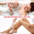 thumbnail image 6 of TiokMc 2-in-1 Bikini Trimmer for Women, Electric Razor Kit Cordless Waterproof Body Hair Trimmer for Face, Arms, Legs, Bikini, Underarm, Pink, 6 of 7