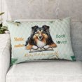 thumbnail image 2 of Shetland Sheepdog Sheltie Mother Book Lover Happy Mother's Day Quilt Pillowcase Sheltie Dog Lover Gifts Throw Pillow Cover Bed Home Decor - 03004, 2 of 5