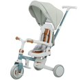 thumbnail image 1 of Qaba 7-in-1 Blue Toddler Tricycle with Adjustable Handle, Canopy & Storage - Safe Ride for Outdoor Fun & Play 1-5 Years, 1 of 7