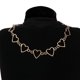 thumbnail image 5 of Collar de mariposa de moda Cadena de clavícula Joyas para niñas Corazón dorado --- Código de modelo 22902, 5 of 5