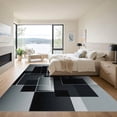 thumbnail image 3 of ODIKA 6' x 9' Machine Washable Non-Slip Area Rug, geometric geometric High Traffic Rug, Gray, 1109427, 3 of 7