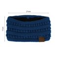 thumbnail image 3 of Visland Women Turban Headband, Fashion Casual Solid Color Soft Cozy Knitted Plush Lined Autumn Winter Ear Warm Hairband Head Wrap for Outdoor Daily Wear, 3 of 8