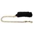 thumbnail image 2 of Basic Poly Lead Rope with Chain Black, 2 of 2
