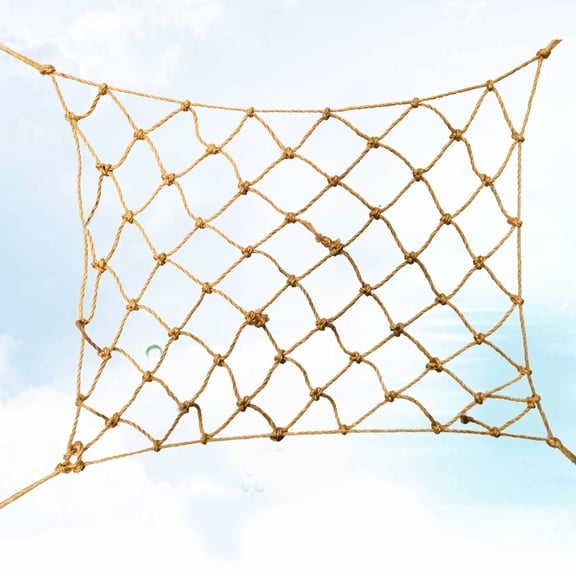 BESTOYARD Easy to Install Parrot Climbing Net Made of Bird Safe Material in Beige