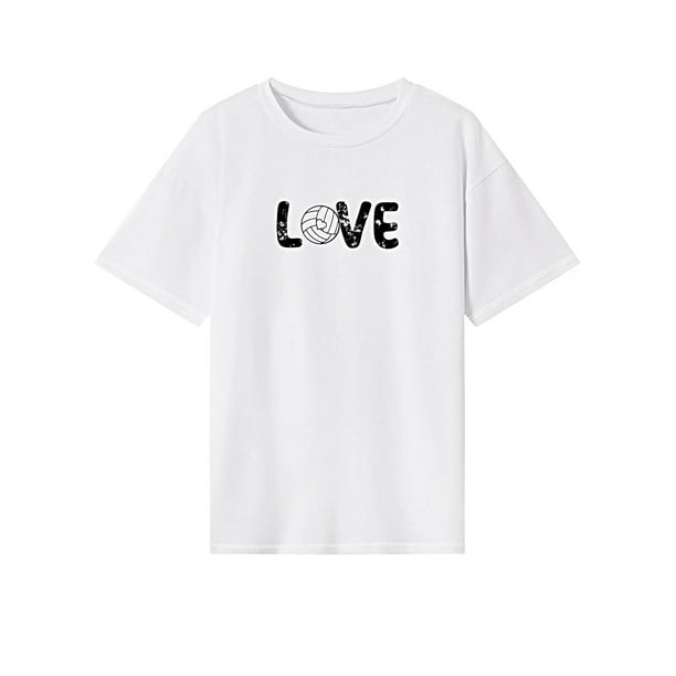 Camiseta para mujer con cuello redondo y recuerdo de verano para uso diario, trabajo, playa, senderismo M