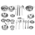 thumbnail image 3 of Kitchen Toys, Kitchen Toys For Children Cooking Toys Set Girl's Cookware, Toys, Silver For Kids Children, 3 of 8