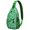 Dog Lover Gift, variant on Geometric Dog Pattern Sling Backpack for Women Men, Abstract Canine Print Crossbody Bag with Paw and Bone Design, Travel Hiking Daypack