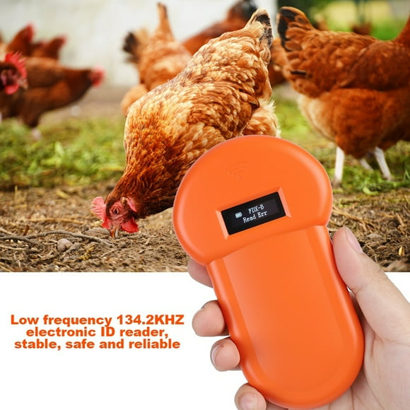 Pet Chip Scanner, Microchip Reader, 134.2Khz LCD ISO ID Chip Animal Reader Dog Microchip Handheld Pet Scanner for Cats and Dogs