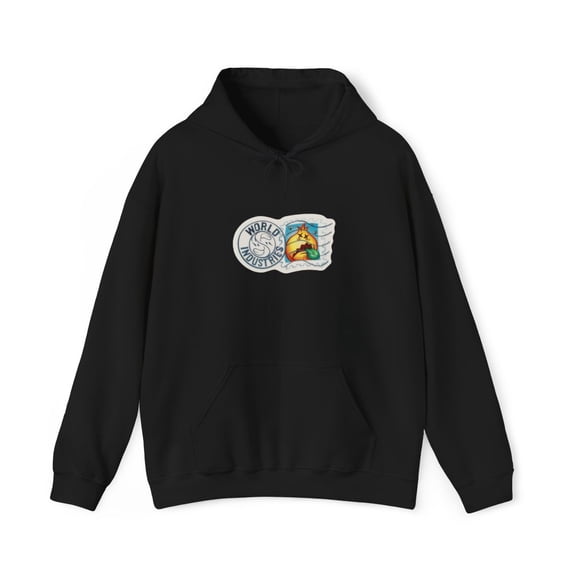 Flameboy Stamp World Industries Skateboard 2001 Vintage Classic Hoodie Print - M / Black