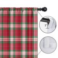 thumbnail image 4 of Blackout Kids Curtains,Red and Green Christmas Plaid Pattern Childrens Insulated Curtains Set Of 2,Bedroom Essentials,Toddler Room Decor 42"x84", 4 of 5