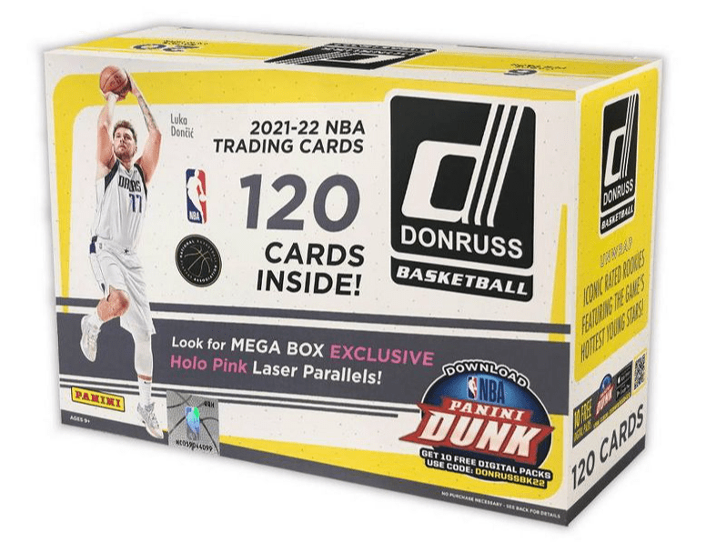 202122 Panini NBA Donruss Basketball Trading Card Mega Box