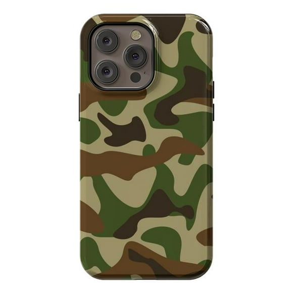 ArtsCase AC-02228086 Cas de Concepteur StrongFit pour iPhone 14 Pro Max & 44; Camouflage de la Mode Verte