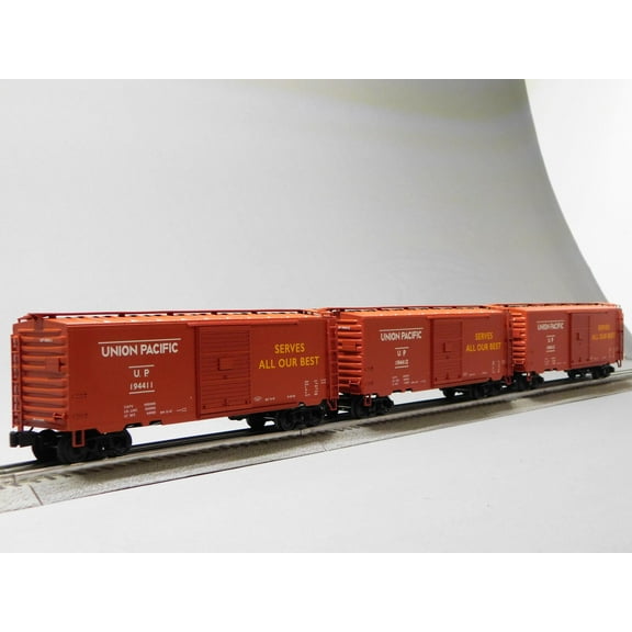 LIONEL UNION PACIFIC WWII BOXCAR ART PS1 PACK #4 O GAUGE 3 CAR SET 2442040
