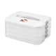 thumbnail image 2 of Organizador de albóndigas Macarena Contenedor de almacenamiento de alimentos con tapa y asa contenedor Organizador para refrigerador de 4 capas para fideos, 2 of 8