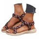 thumbnail image 2 of MKLEKYY Sandalias de Mujer para Playa, Sandalias de Verano A La Moda Con Punta Abierta y Estampado Irregular para Mujer, Sandalias de Playa para Exteriores, 2 of 4
