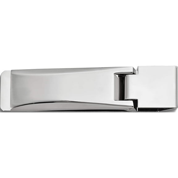 Fashion Silver-Tone Money Clip (13 X 2.75) Made In China gm4984