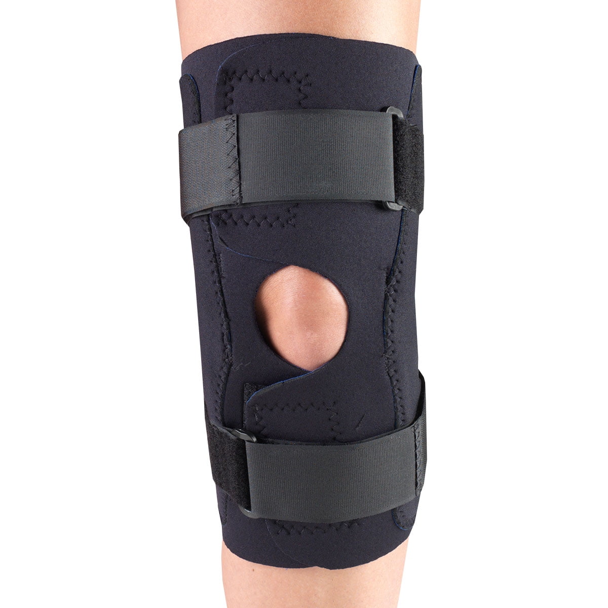 OTC Neoprene Knee Stabilizer Wrap Hinged Bars, Black, 5XLarge