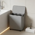 thumbnail image 3 of 39.63Gal Rolling Laundry Hamper with Lid, Large Laundry Basket on Wheels with 2 Removable Bags, for Bedroom Bathroom Dorm Laundry Room, Ideal Gift, 3 of 10