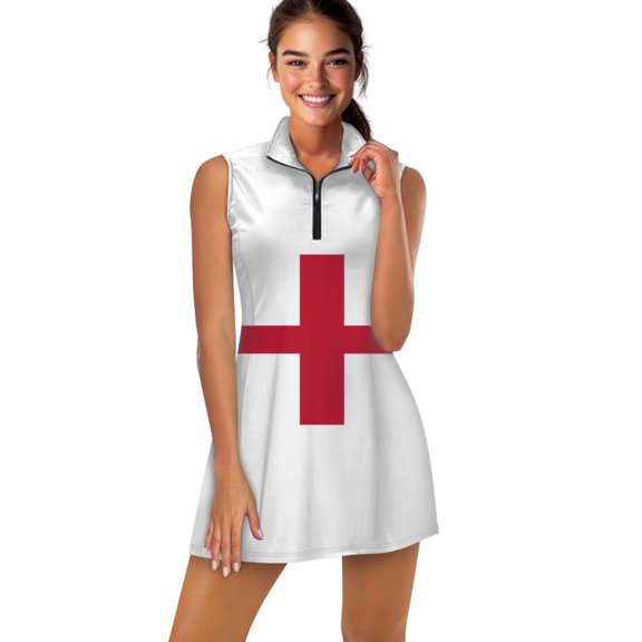 Flag of Georgia official Sports Dresses Women Tennis Dress Outdoor Badminton Golf Quick-Drying And Breathable Sports Dress