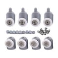 thumbnail image 1 of Wear Resistant Shower Door Wheels, Sliding Glass Door Rollers with Spring Loaded Action for Seamless Movement, Replacement Pulleys Wheel for Shower Room Accessories (4 Sets), 1 of 5