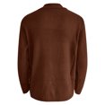 thumbnail image 3 of Wyzesi Red Cardigan Cropped Plus Size Men's Solid Color Button Up Long Sleeved Sweater Mens Cardigan Sweaters, 3 of 4