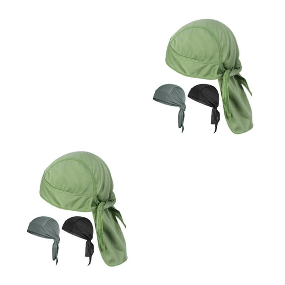 HOMEMAXS 6 Pcs  Sweat Wicking Do Rag Cooling Dew Rag Helmet Liner Motorcycle Do Rags Head Wraps Bandana Skull Caps For Men And Women