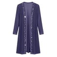 thumbnail image 7 of Edvintorg Womens Cardigan Lightweight Chiffon Long Cardigans Long Sleeve Open Front Casual Loose Cardigan Plus Size Women's Clothing Purple S-3XL, 7 of 7