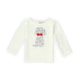 thumbnail image 1 of Gymboree Girls Puppies Bow Camiseta gráfica, blanca, 12-18 meses, 1 of 1