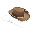 thumbnail image 1 of Esquirla Chapeau de Cowboy Style Occidental Déguisement Chapeau de Soleil pour Randonnée Performance Femmes m Marron, 1 of 8