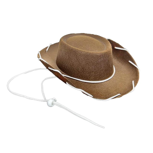 Esquirla Chapeau de Cowboy Style Occidental Déguisement Chapeau de Soleil pour Randonnée Performance Femmes m Marron