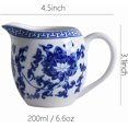 thumbnail image 2 of Blue and White Ceramic Creamer with Handle,Coffee Milk Creamer Pitcher Serving Pitcher, 2 of 6