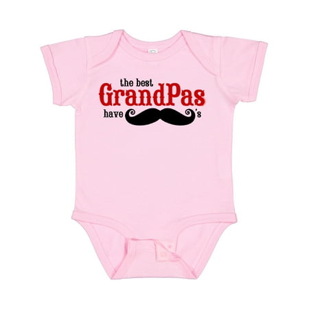 

Inktastic Best Grandpas Have Mustaches Gift Baby Boy Bodysuit