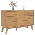 thumbnail image 2 of vidaXL Drawer Cabinet OLDEN Brown Solid Wood Pine, 2 of 5