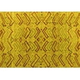 thumbnail image 1 of Ahgly Company Indoor Rectangle Abstract Yellow Modern Area Rugs, 4' x 6', 1 of 4