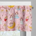 thumbnail image 3 of Ambesonne Cartoon Window Valance, Fairies Music Cheerful Art, 54" X 18", Earth Yellow and Pale Pink, 3 of 5