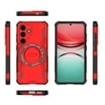 thumbnail image 4 of Armor Designed for Samsung Galaxy S25 Case, Built-in Magnet Compatible with MagSafe Charging Slim Lightweight Shockproof Dropproof Rugged Protective Phone Cover for Galaxy S25, Red, 4 of 11