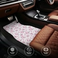 thumbnail image 4 of Uemuo Car Floor Mats - Rose Flowers Pattern Carpet Floor Mats for Cars, Auto Accessories Front & Rear Car Floor Foot Mat Sets of 4 Pieces, 4 of 6