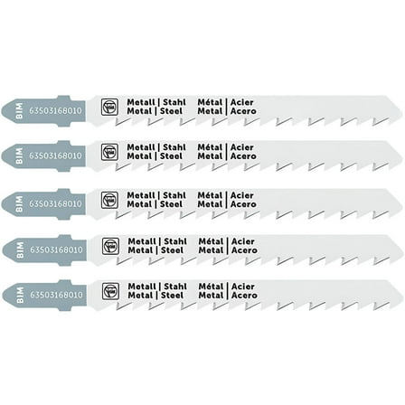 Fein 3 Inch 12 Tpi Bimetal Jigsaw Blades, 5 Pack