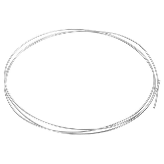 Stainless Steel Tubing Coil, 1/8" OD x 10 ft Industrial 304 Stainless Steel Tube, Welded Steel Tubing, Silver Tone