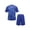 Blue, variant on TSSOE Kids Boys Football Training Uniform Soccer Jersey Short Sleeve Shirts with Drawstring Mesh Yellow L