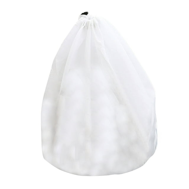 Cateissary Bolsa de red para lavandería con cordón, bolsa de malla para lavar ropa interior, sujetador, bolsas de para lavadora Suministros de limpieza para el hogar blanco M tipo A