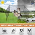 thumbnail image 4 of Valla para mascotas corral portátil plegable de metal con puerta 8 paneles 61x60 cm para perro pequeño y mediano cachorros, 4 of 7