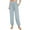 Light Blue, variant on Lolmot Women's Yoga Pants V Crossover High Waisted Sweatpants Solid Color Stretch Gym Workout Cinch Pants Joggers Trousers Sweatpants with Pockets