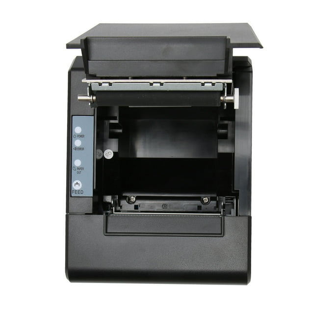 80mm Thermal Receipt Printer, Multiple Modes Adjustable High Speed Receipt Printer 100-240V Easy Loading Paper Structure Compact for Restaurant US Plug